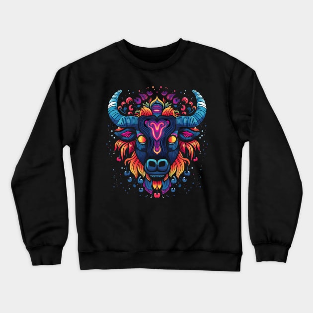 Water Buffalo Valentine Day Crewneck Sweatshirt by JH Mart